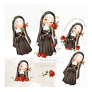Kit Digital Ilustrações Santa Rita De Cássia Papelaria Scrap