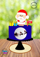 Arquivo De Corte Topo De Bolo Papai Noel Cute