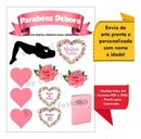 Arquivo De Corte Topo De Bolo Personalizado Bíblico Feminino