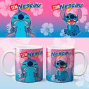 Estampas Canecas Com Café Sem Café Editáveis Mockups