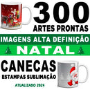 Estampas Canecas Natal 300 Artes Prontas Jpg Papai Noel