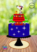 Arquivo De Corte Topo De Bolo Snoopy Natal
