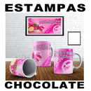 Artes Tema Chocolates Sublimação Canecas