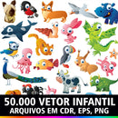Kit Sublimação Vetores Desenho Infantil Alta Qualidade