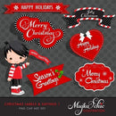 Natal Kit Digital Scrap Personalizado Digital Arquivo 83