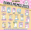 Kit Digital Florks Memes 2023 Artes Frases P Personalizados