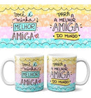 Pack 25 Artes Frases Amizades Amigos Sublimação Canecas