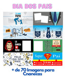 Pacote +70 Arquivos Artes Para Canecas Dia Dos Pais