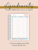Arquivo Digital Agendamentos Combo A5 30/30m 1h/1h 44 Capas