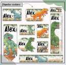 Arquivo Etiqueta Escolar Dinossauros 14 Png