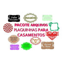 Placas De Casamento Em Arquivos Vetorizados P/ Corte A Laser