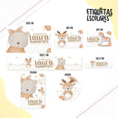 Etiqueta Escolar Brinquedos Menina - Arquivo Digital
