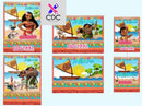 arquivo SILHOUETTE ETIQUETA ESCOLAR MOANA