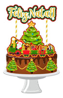 Arquivo De Corte Topo De Bolo Natal 240 Studio