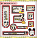kit etiqueta escolar MICKEY