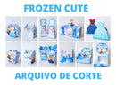 Arquivo De Corte Frozen Cute - Studio, Pdf, Png E Svg