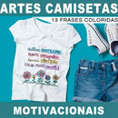 Pacote Artes Camisetas Frases Motivacionais Png Sublimação