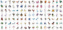 931 Pokémons - Para Imprimir, Silhouete Studio