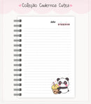 Caderno Cute Menina 2 - Arquivo Digital