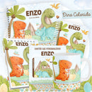Encadernação Baby Dino Colorido - Arquivo Digital