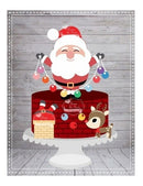 Arquivo De Corte Topo Papai Noel Bolas De Natal - Studio