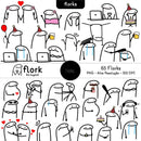 Kit Digital Flork Bento Memes Lettering Arquivos Png + Bônus