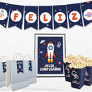 Kit Astronauta + Invitación De Regalo. Cumpleaños. Editable