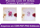 Estampas Com Frases Evangélicas Para Sublimação