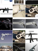 Pack Stl Armas Decorativas E Airsoft Para Impressão 3d