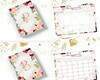 Arquivo Desk Planner Alfabeto Floral Marsala