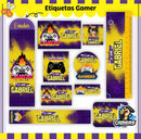 Arquivo Etiqueta Escolar Games 3 Studio, Pdf E Png