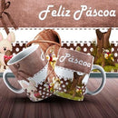 Kit Digital 75 Artes Canecas Páscoa Estampas Mockups