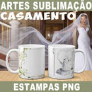Artes Canecas Casamento Sublimação