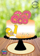 Arquivo De Corte Topo De Bolo Homer Rosquinha