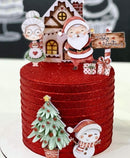 Arquivo De Corte Topo De Bolo Papai Noel 7 Aquarela
