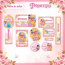 Arquivo Etiqueta Escolar Princesas 2 Studio Pdf Png Dxf
