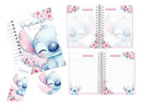 Combo Stitch Arquivo Escolar Etiqueta Caderno Agenda Brindes