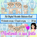 Kit Digital Ursinho Baloeiro Azul