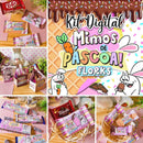Kit Digital Páscoa Mimos Frases E Ilustrações Florks Png