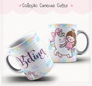 Caderno Cute Menina 6 - Arquivo Digital