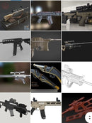 Pack Stl Armas Decorativas E Airsoft Para Impressão 3d