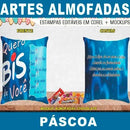 Artes Almofadas Bolso Páscoa Chocolates Editáveis Mockups