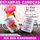 Artes Canecas Namorados 170 Estampas Editáveis Mockups Jul