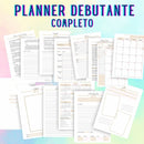 Combo Arquivo Planner Debutante 15 Anos Miolo Assinaturas