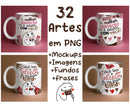 Pack De Artes Para Canecas De Porcelana | Pascoa Flrok Bento