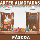 Artes Almofadas Bolso Páscoa Chocolates Editáveis Mockups