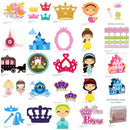 600 Arquivos Silhouette Realeza Princesa Coroa