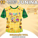 Pack Artes Festa Junina Camisetas Sublimação Total Estampas