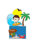 Arquivo De Corte Topo De Bolo - Topo Praia - Pool  Party 03