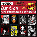 +700 Artes Animes, Filmes E Series | Sublimação E Serigrafia